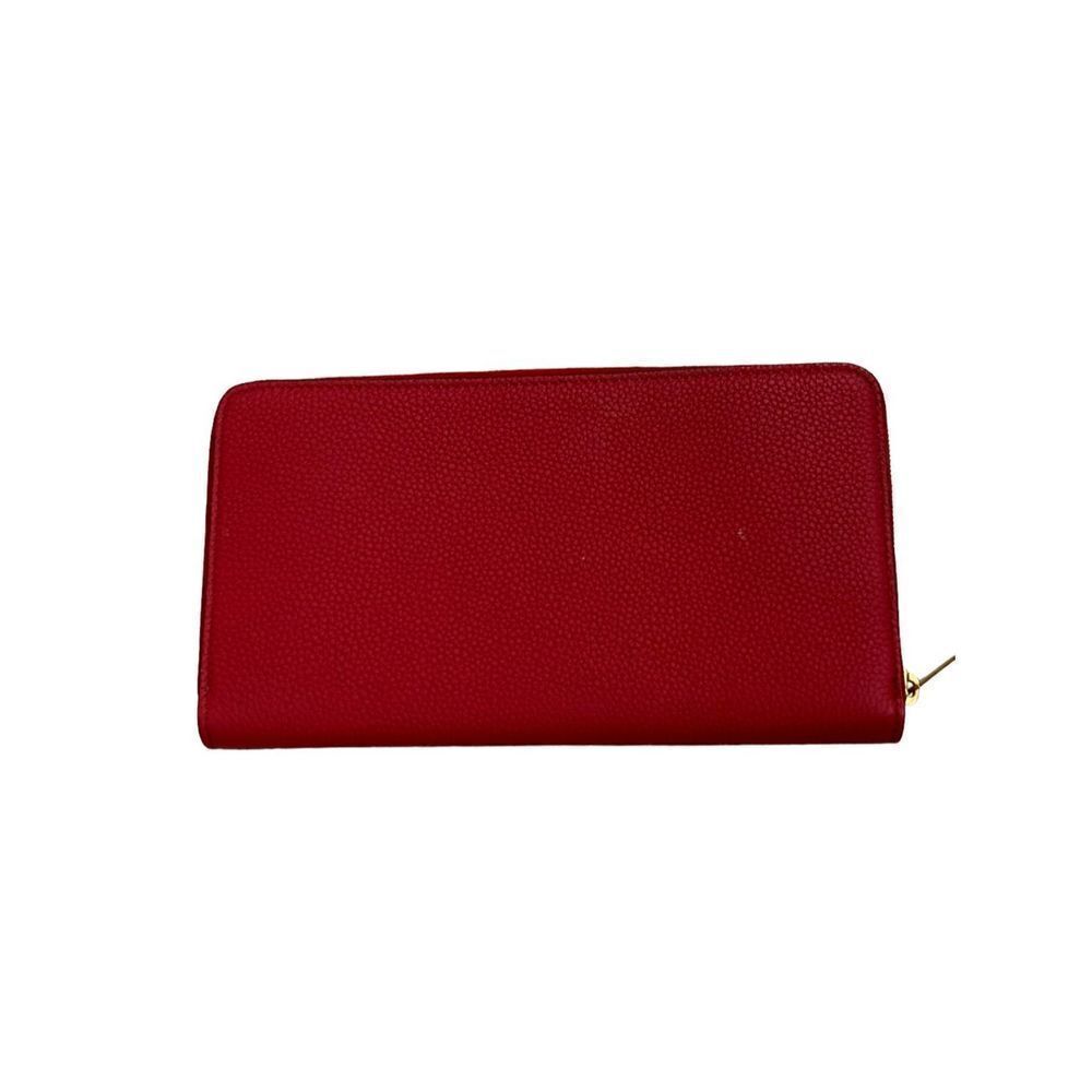 Celine Paris Genuine Leather Continental Wallet Red - Picture 8 of 11